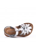 Girl's faux leather sandal