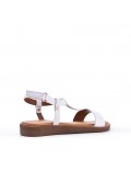 Girl's faux leather sandal