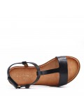 Girl's faux leather sandal