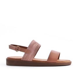 Sandale fille en simili cuir