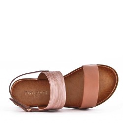Sandale fille en simili cuir