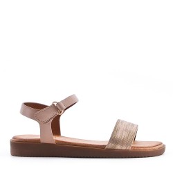 Sandale fille en simili cuir