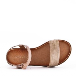 Sandale fille en simili cuir
