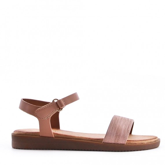 Sandale fille en simili cuir