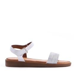 Sandale fille en simili cuir