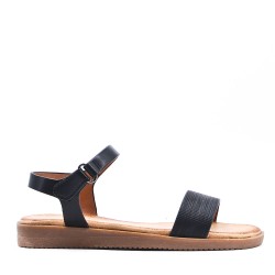 Girl's faux leather sandal