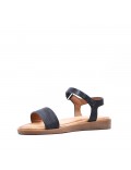 Girl's faux leather sandal