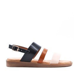 Sandale fille en simili cuir