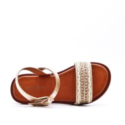 Sandale fille en simili cuir