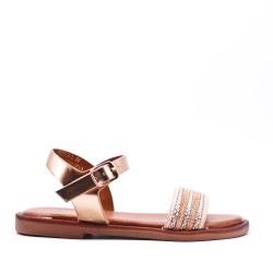 Sandale fille en simili cuir