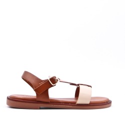 Sandale fille en simili cuir