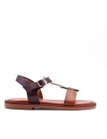 Sandale fille en simili cuir