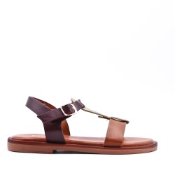 Sandale fille en simili cuir