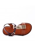 Sandale fille en simili cuir