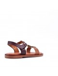 Sandale fille en simili cuir