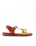 Sandale fille en simili cuir