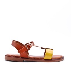 Sandale fille en simili cuir