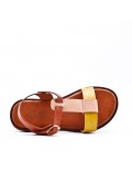 Sandale fille en simili cuir