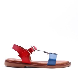 Sandale fille en simili cuir