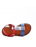 Girl's faux leather sandal