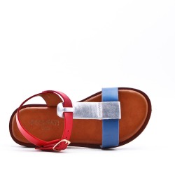 Sandale fille en simili cuir