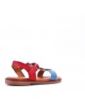 Girl's faux leather sandal