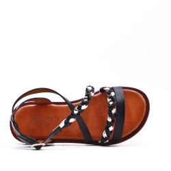 Sandale fille en simili cuir