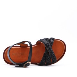 Sandale fille en simili cuir