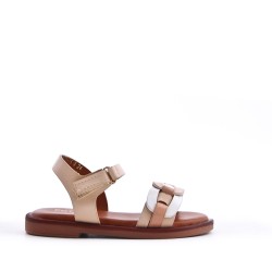 Sandale fille en simili cuir