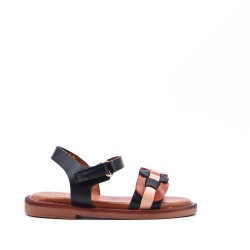 Sandale fille en simili cuir