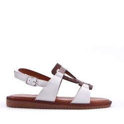Sandale fille en simili cuir