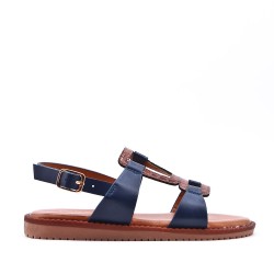 Sandale fille en simili cuir