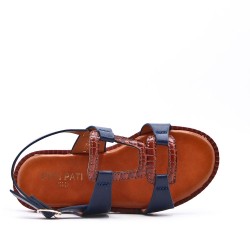 Sandale fille en simili cuir