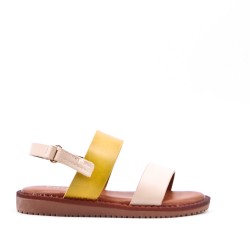 Sandale fille en simili cuir