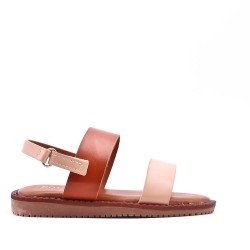 Sandale fille en simili cuir