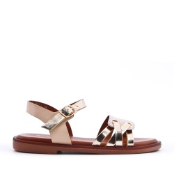 Sandale fille en simili cuir