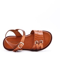 Sandale fille en simili cuir