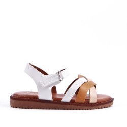 Sandale fille en simili cuir