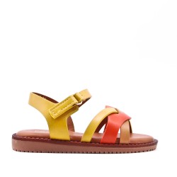 Sandale fille en simili cuir