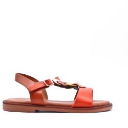 Sandale fille en simili cuir