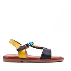 Sandale fille en simili cuir