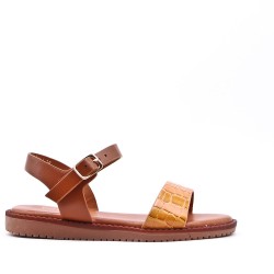 Sandale fille en simili cuir