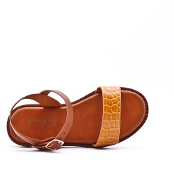 Sandale fille en simili cuir