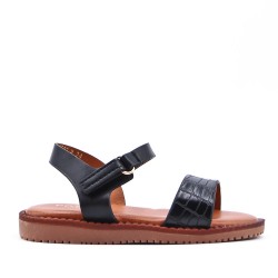 Sandale fille en simili cuir