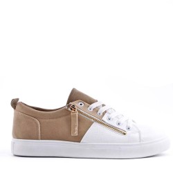 Faux leather sneakers for men