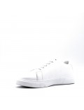 Lace-up faux leather tennis