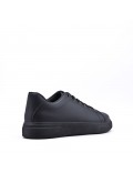 Lace-up faux leather tennis