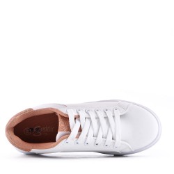 Women's faux leather sneaker