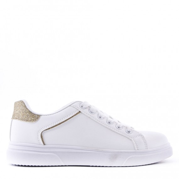 Women's faux leather sneaker