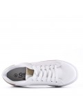 Women's faux leather sneaker